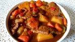 Beef stew with potatoes and carrots