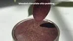 BLENDED chocolate CHIA seed PUDDING with a ...