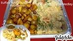 Buffalo Ranch Roasted Potatoes & Alfredo Vegetable Medley