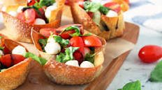 Caprese Salad Wonton Cups