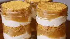 Caramel Apple Cheesecake Jars