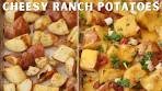Cheesy Ranch Roasted Potatoes- Easy Side Dish!!