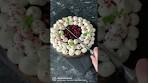 Cherry chocolate tart with vanilla cream 🤩 #cherries
