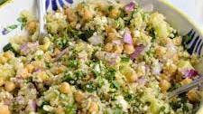 Chickpea Feta Cucumber Quinoa Salad