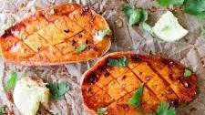 Chili Honey-Lime Roasted Sweet Potatoes