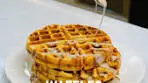 Cinnamon Roll Protein Waffles Makes 3 BIG waffles with 39g ...