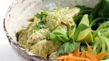 Coconut Basil Chicken Shirataki Noodle Bowl (Miracle Noodles Recipe)