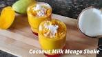 Coconut milk mango shake | Aamras made with coconut milk ...