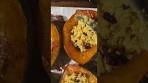 Cranberry Pecan Quinoa Stuffed Acorn Squash