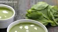 Cream Of Spinach Soup, Palak Soup recipe - How to make Cream Of Spinach Soup, Palak Soup