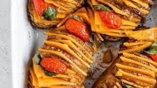 Crispy Baked + Air Fryer Hasselback Potatoes