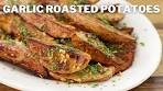 Crispy Garlic Roasted Potatoes Recipe