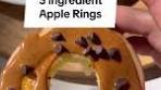Day 2 of Healthy Snack Recipes 🍎 Apple Rings with almond ...