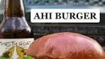 Delicious Ahi Tuna Burger with Ginger Wasabi Aioli Recipe