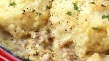 Drop Biscuits and Sausage Gravy + Video