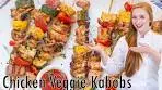 EASY, Juicy Chicken Kabobs Recipe! With Peppers, Onion & ...
