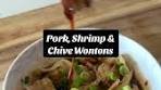 Easy Pork, Shrimp & Chive Wonton Recipe