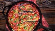 Eggplants in tomato garlic sauce
