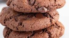Flourless Double Chocolate Cookies with Almond Butter