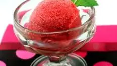 Fresh Mango Strawberry (or Peach Strawberry) Sorbet