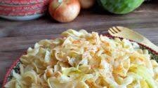 Fried Cabbage and Noodles (Haluski)