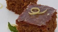 Gingerbread Cake with Lemon Glaze