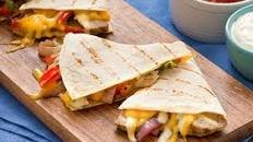 Grilled Sausage and Pepper Quesadillas