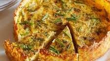 Hash Brown Crust Bacon and Cheddar Quiche
