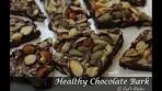 Healthy Chocolate Bark | Chocolate Bark with Roasted Nuts ...