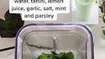 Herbed Tahini Sauce Full recipe: https://www.eatingbyelaine ...