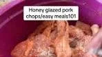 Honey glazed pork chops/ strips recipe♥️.Remove the bones ...