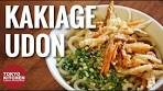 HOW TO MAKE KAKIAGE UDON | Udon noodle with ...