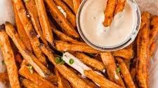 How to make the BEST Sweet Potato Fries With Aioli
