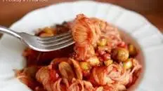 Konjac Pasta with Olive-Tomato Sauce