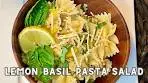 LEMON BASIL PASTA SALAD 🍋 | EASY & DELICIOUS
