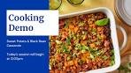 Live Cooking Demonstration: Sweet Potato & Black Bean ...