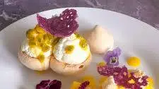 Mango Passion Fruit Eton Mess Dessert
