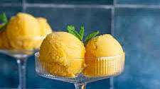 Mango Peach Frozen Sorbet