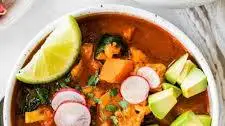 Mexican Sweet Potato Chicken Soup