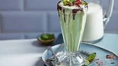 Mint chocolate milkshake