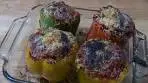 Moroccan Style Baked Stuffed Peppers