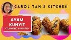 Nasi Lemak Chicken Recipe | Turmeric Chicken | Ayam Kunyit ...