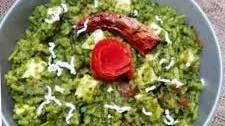 Palak paneer khichdi