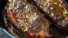 Pan-Seared Steak with Garlic Butter