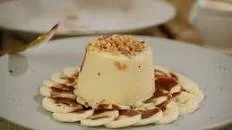 Panna cotta van advocaat met banaan en chocolade
