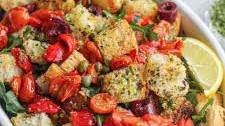 Panzanella Inspired Ciabatta Salad