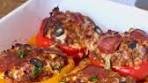Pizza Stuffed peppers 3-4 large bell peppers (red, yellow ...