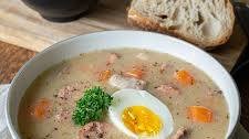 Polish Żurek - Sour Rye Soup