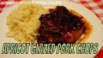 Pork Chops With An Apricot Glaze.