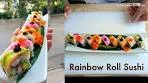 Rainbow Dragon Roll Sushi with Different Colour and Flavour ...